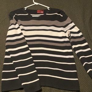 Black and white sweater